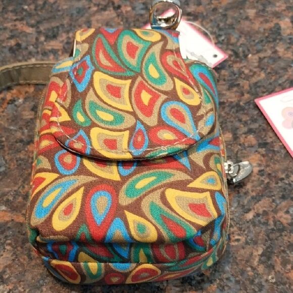 Vibrant Paisley Crossbody Bag and free wallet. - Picture 9 of 12